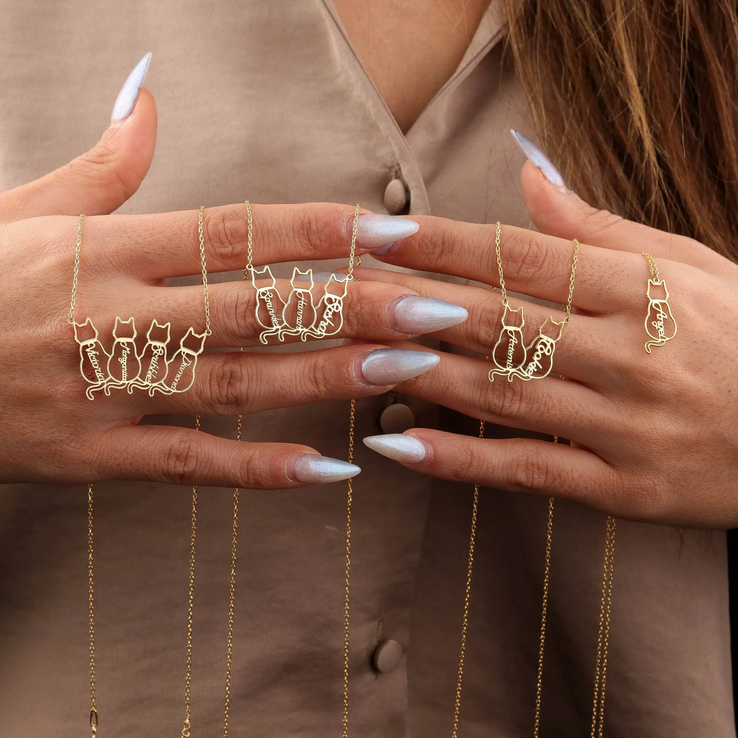 Spersonalizowany naszyjnik z imieniem kota