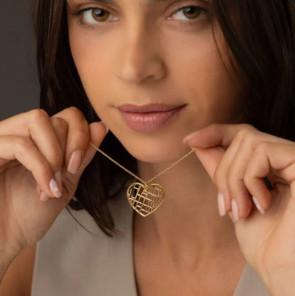 Spersonalizowany naszyjnik z mapą