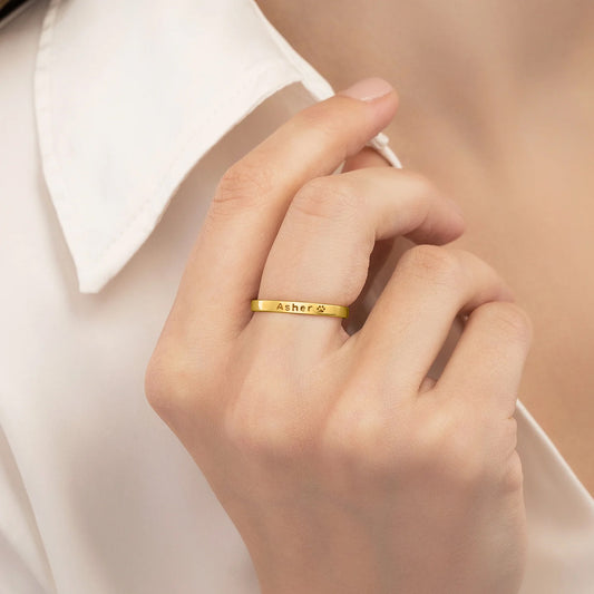 Spersonalizowany pierścionek z imieniem pupila