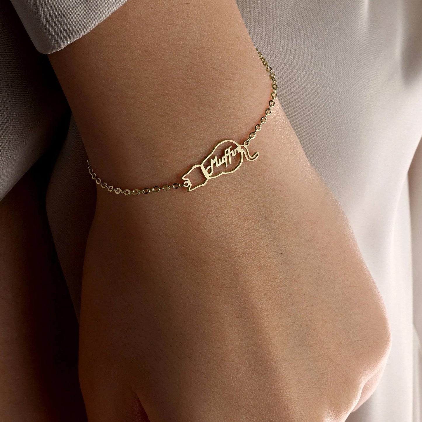 Spersonalizowana bransoletka z imieniem kota