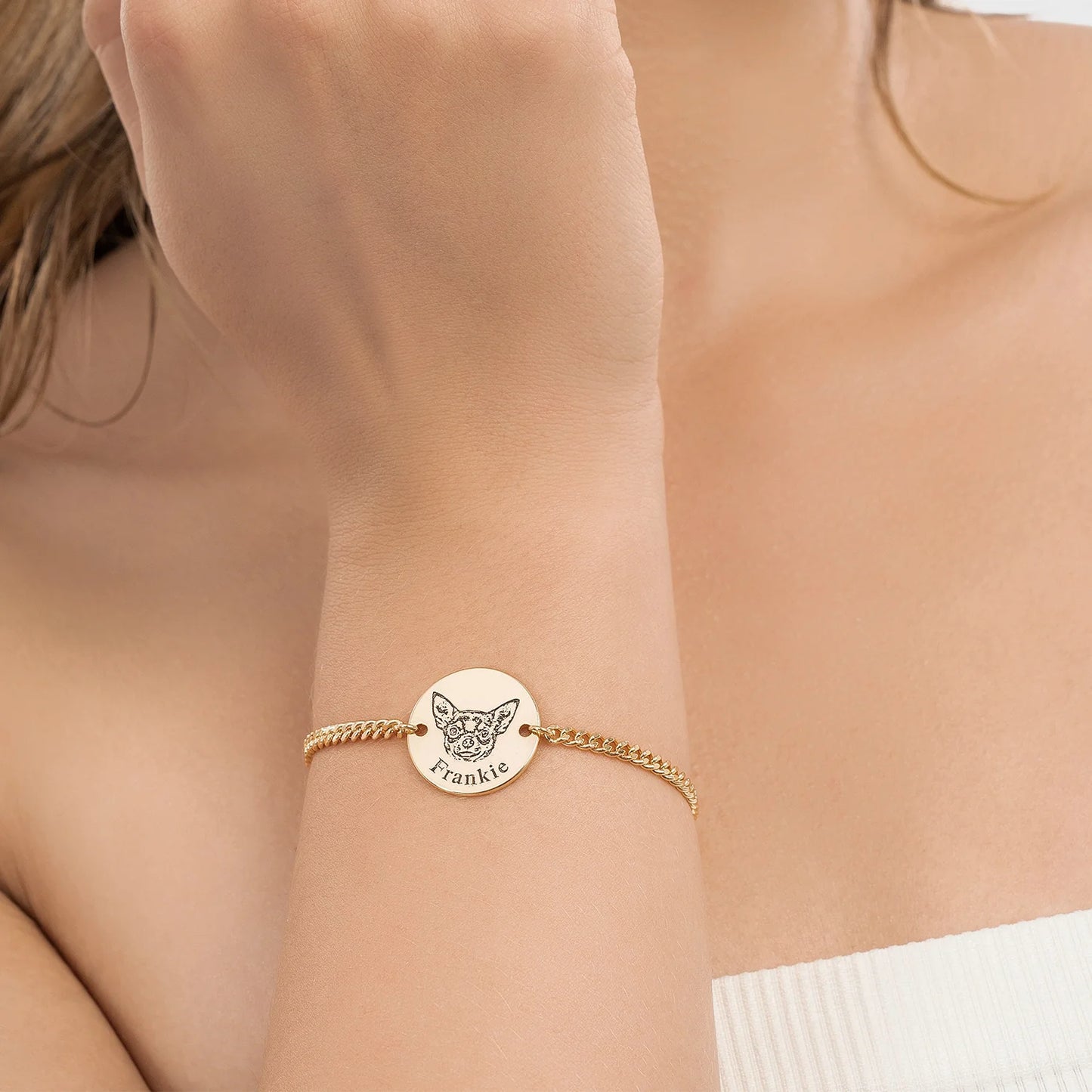 Spersonalizowana bransoletka z wizerunkiem pupila
