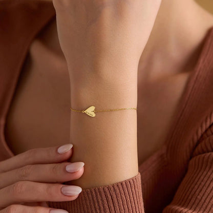 Spersonalizowana bransoletka z grawerowanym sercem