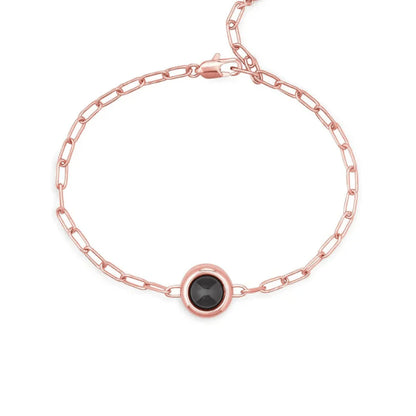 Spersonalizowana bransoletka ze zdjęciem na łańcuszku typu paperclip