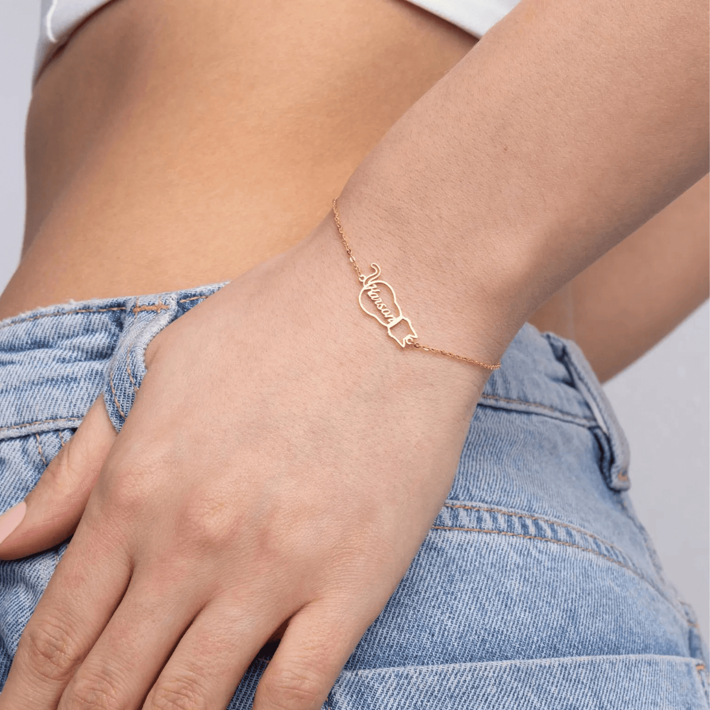 Spersonalizowana bransoletka z imieniem kota