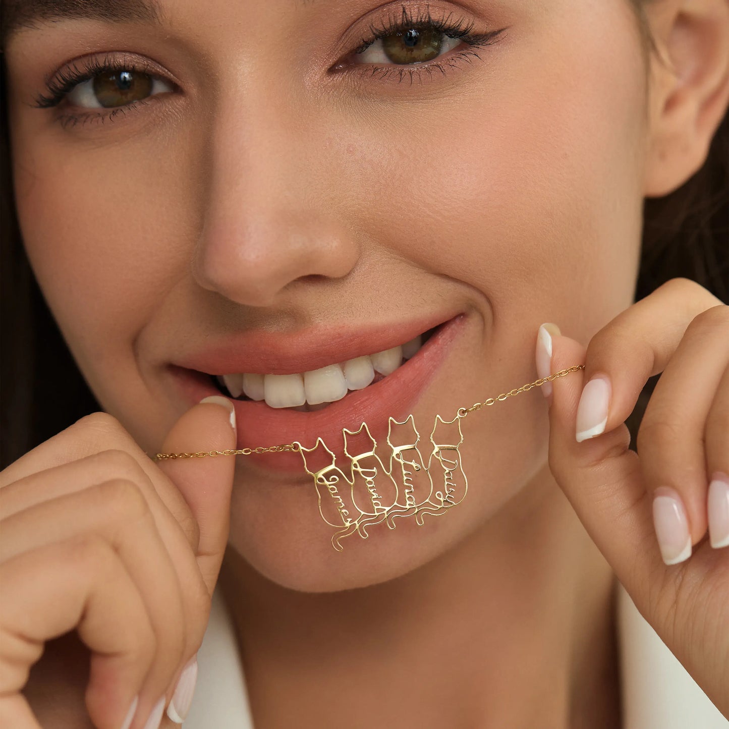 Spersonalizowany naszyjnik z imieniem kota