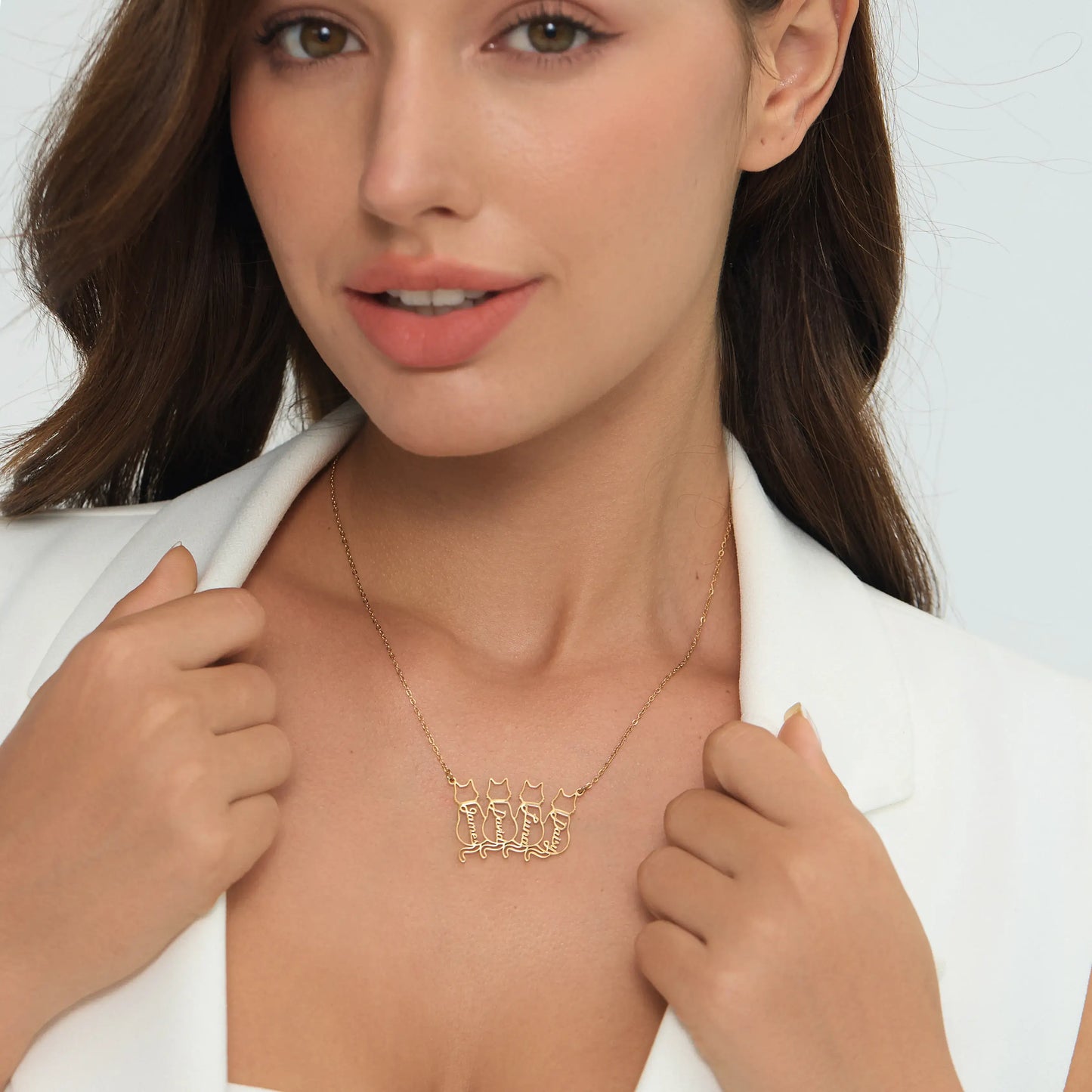 Spersonalizowany naszyjnik z imieniem kota